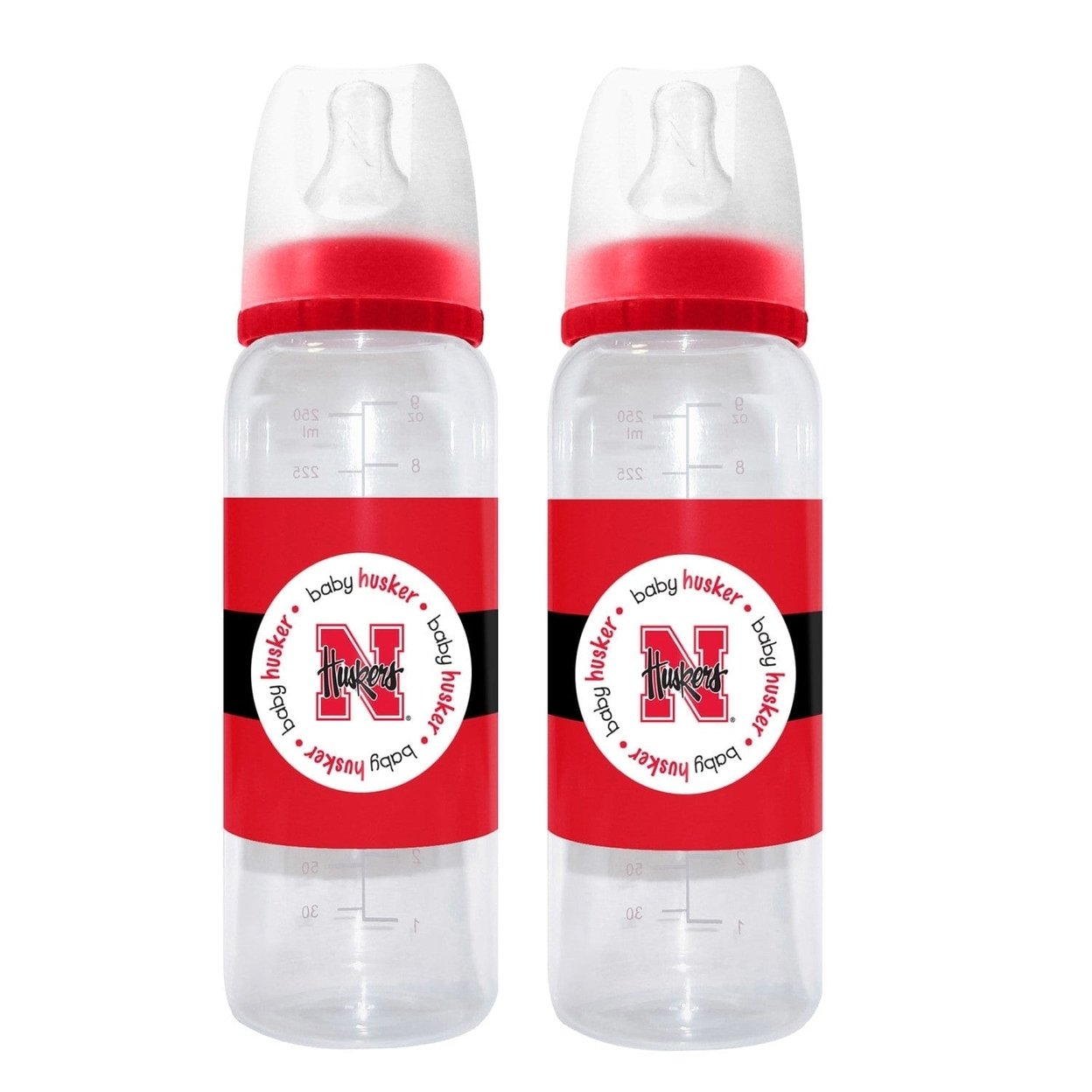 Nebraska Cornhuskers Baby Bottles 9Oz 2-Pack Bpa-Free Infant Bottle Set