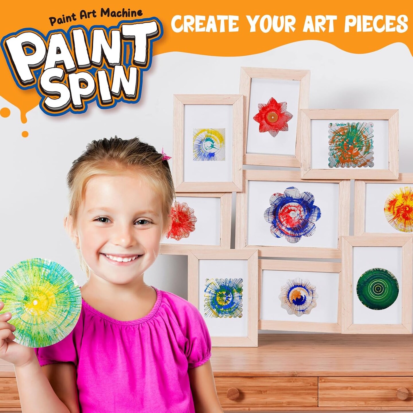 Paint Spin Art Machine Kit for Kids