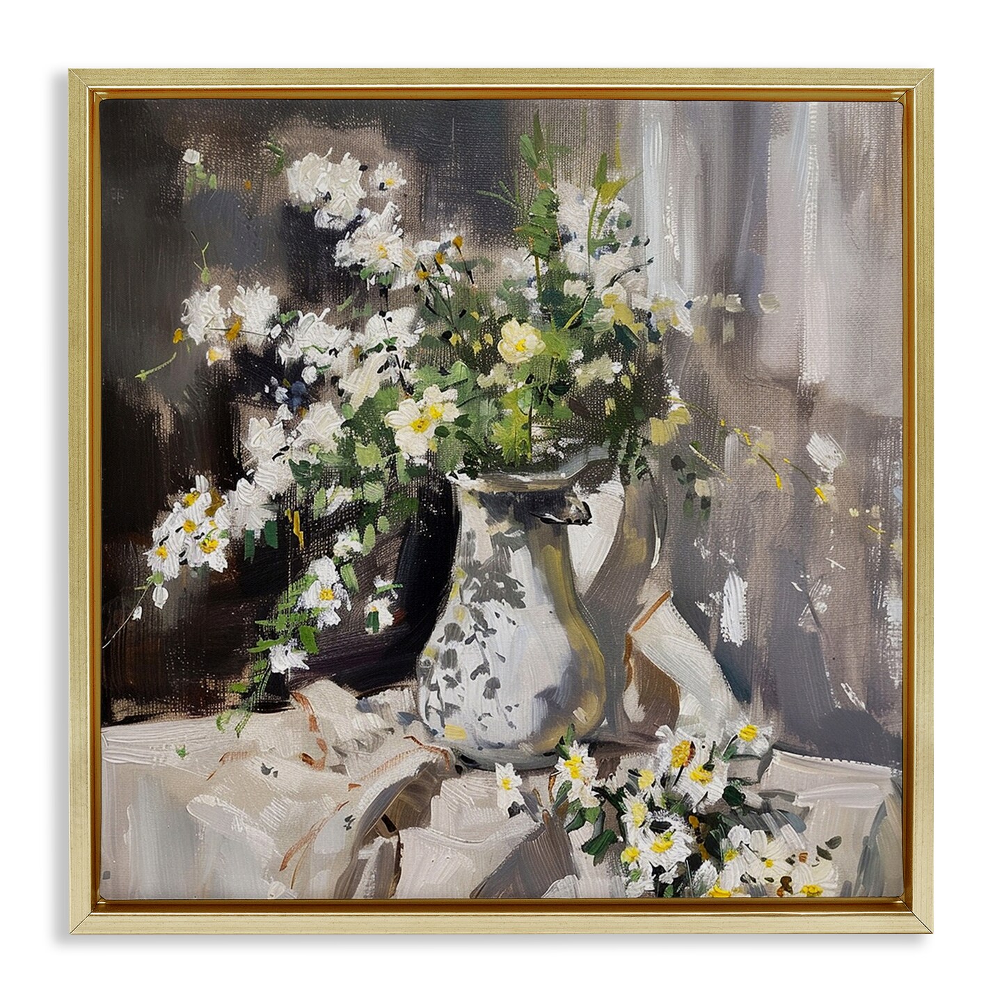Stupell Industries Late Day Sun on Vase Floating Frame By Walker Noble