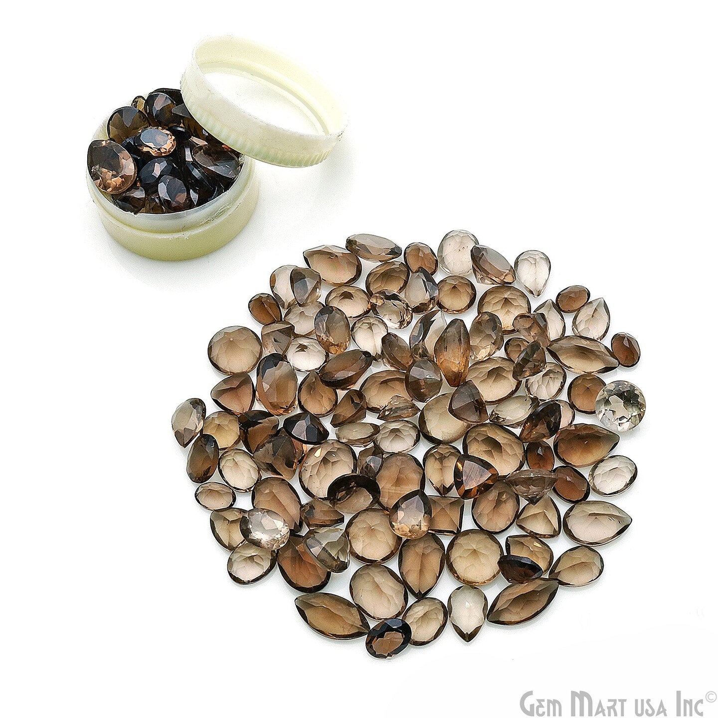 Mixed Gemstone, 100% Natural Faceted Loose Gems, Wholesale Gemstones, 4-8mm GemMartUSA (60001)