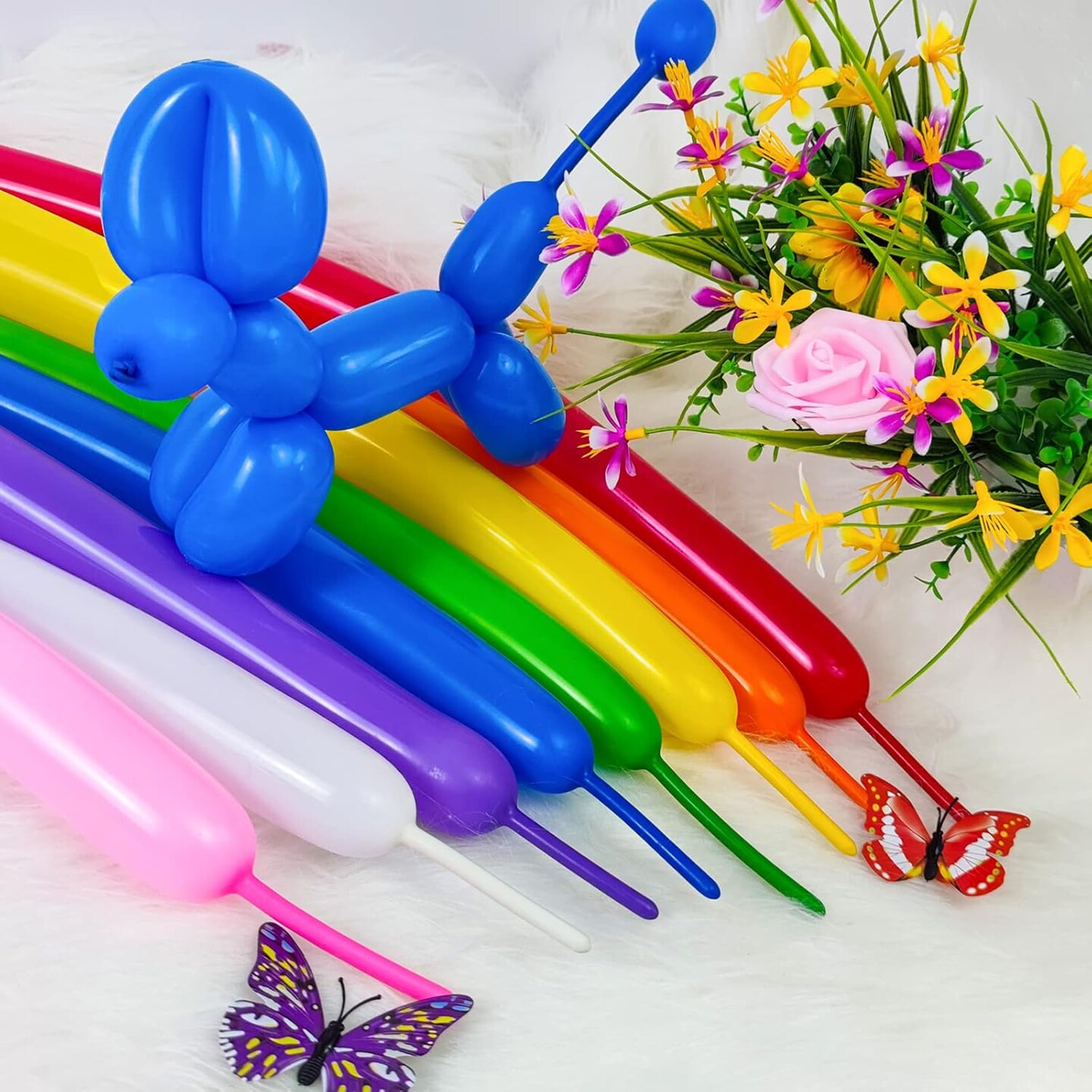 260 Balloons, Long Balloon Animal Twisting Balloons for for Animal Shape Birthdays Clowns Pack of 100(multi)