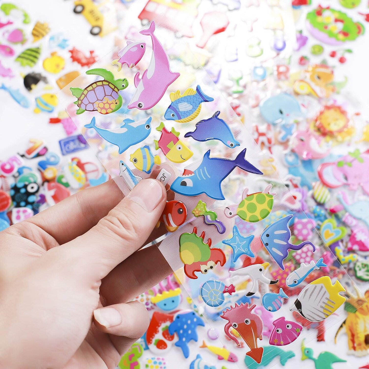3D Stickers for Kids Toddlers 550+ Vivid Puffy Kids Stickers