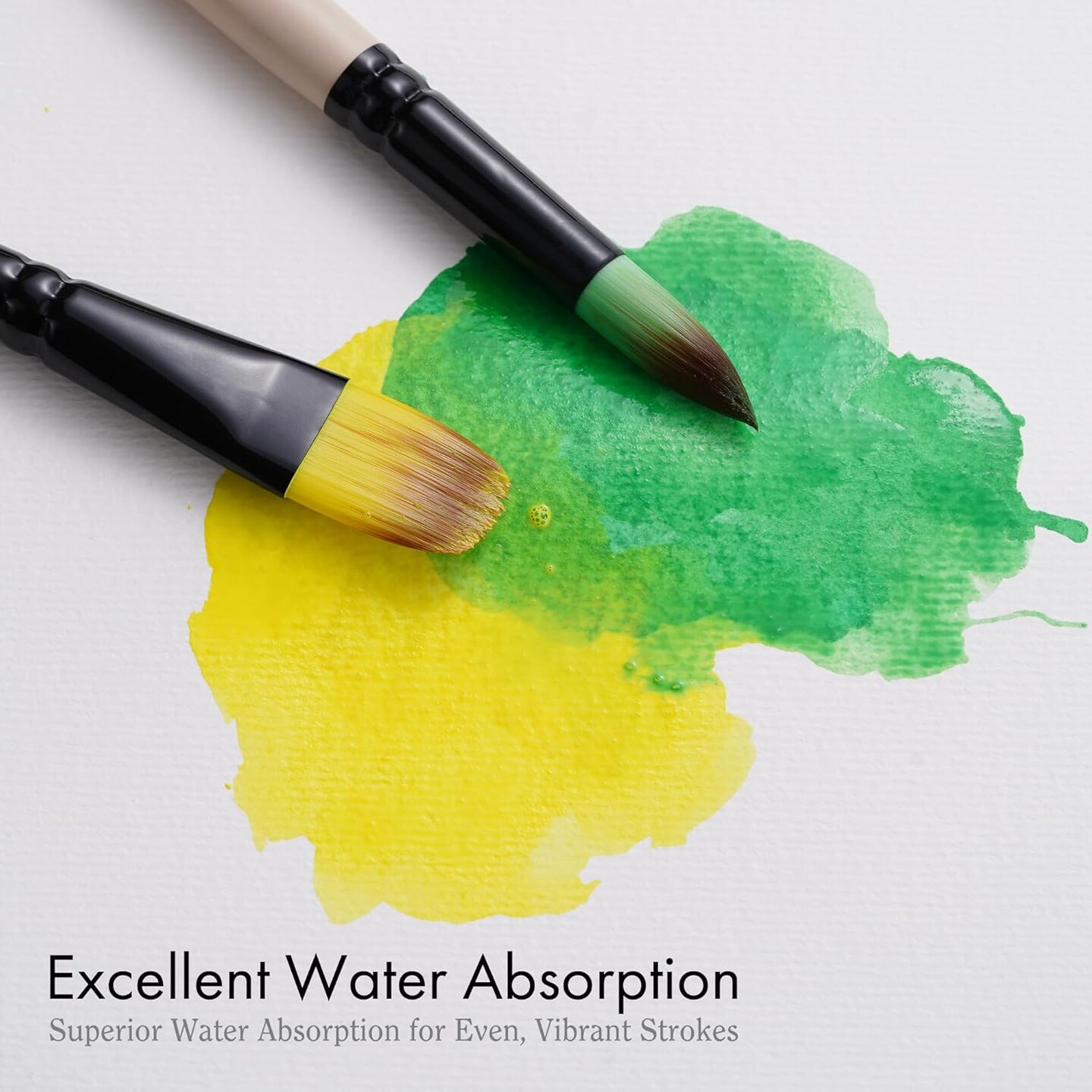 ARTIFY Watercolor Brush Set, 17 Pcs Professional Paint Brushes with Case for Beginners and Artists, Various Shapes, Optimized Hairs for Watercolor, Gouache, Ink, Tempera, and Fabric Painting