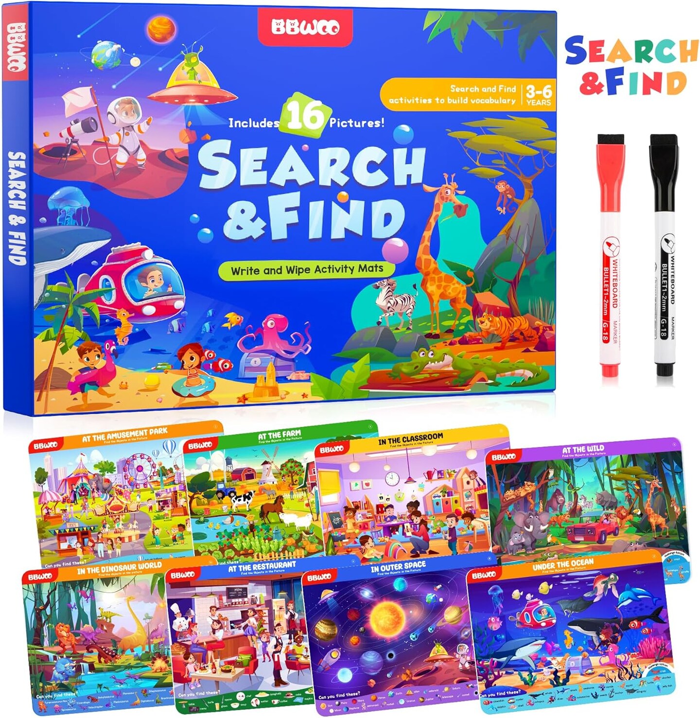 Search and Find Activity Books for Kids