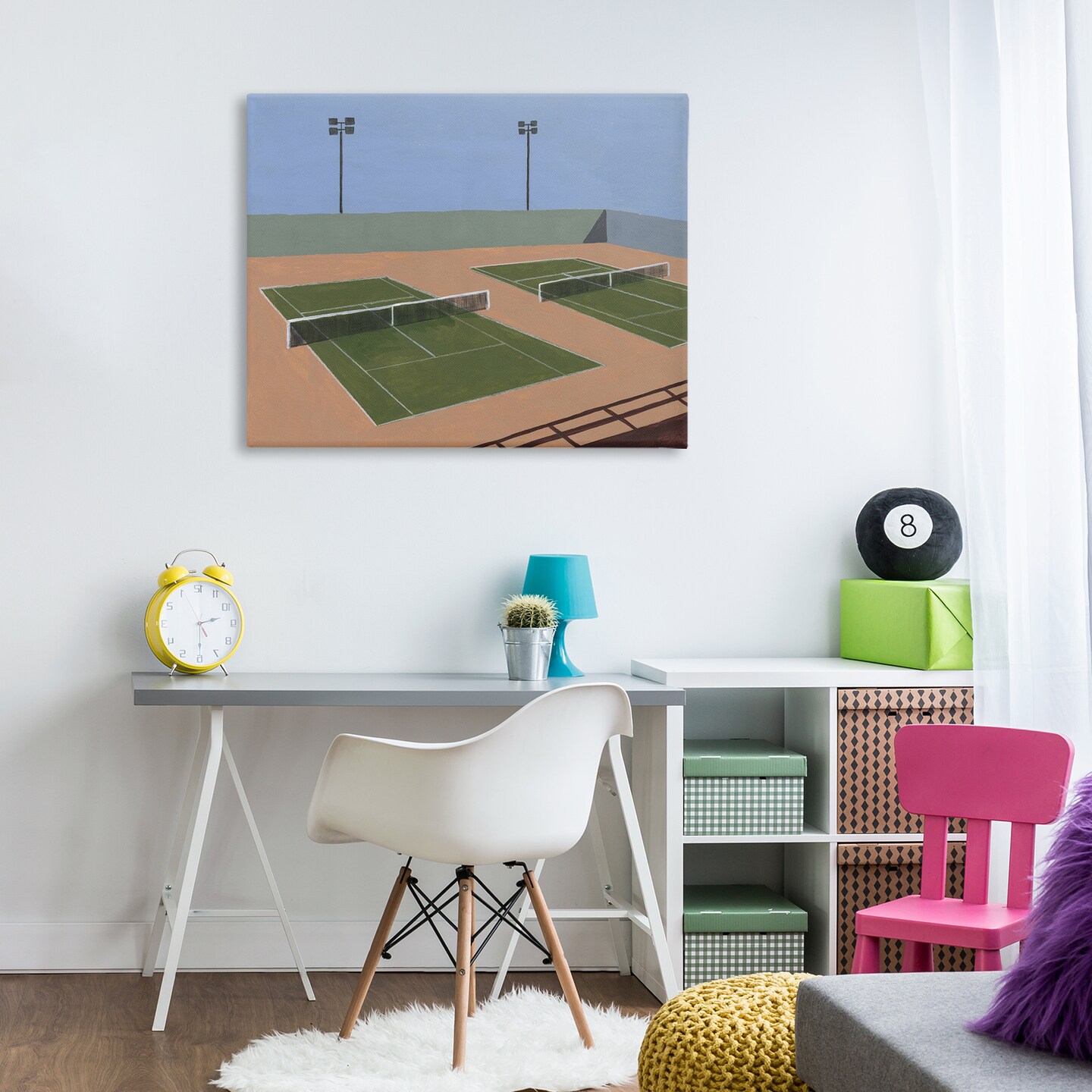 Stupell Industries Tennis Court Landscape Canvas By Michael Willett
