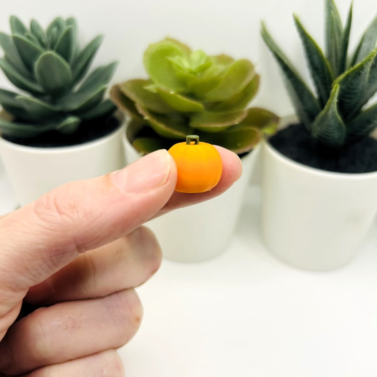 3D Pumpkin Halloween Charms, 14x16mm