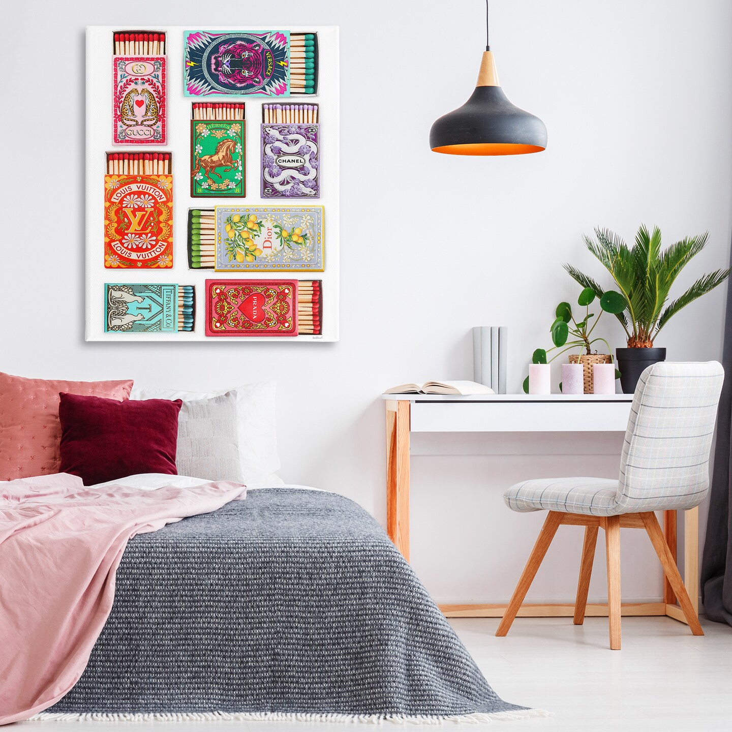 Stupell Industries Iconic Fashion Brands Matchboxes Canvas By Amanda Greenwood