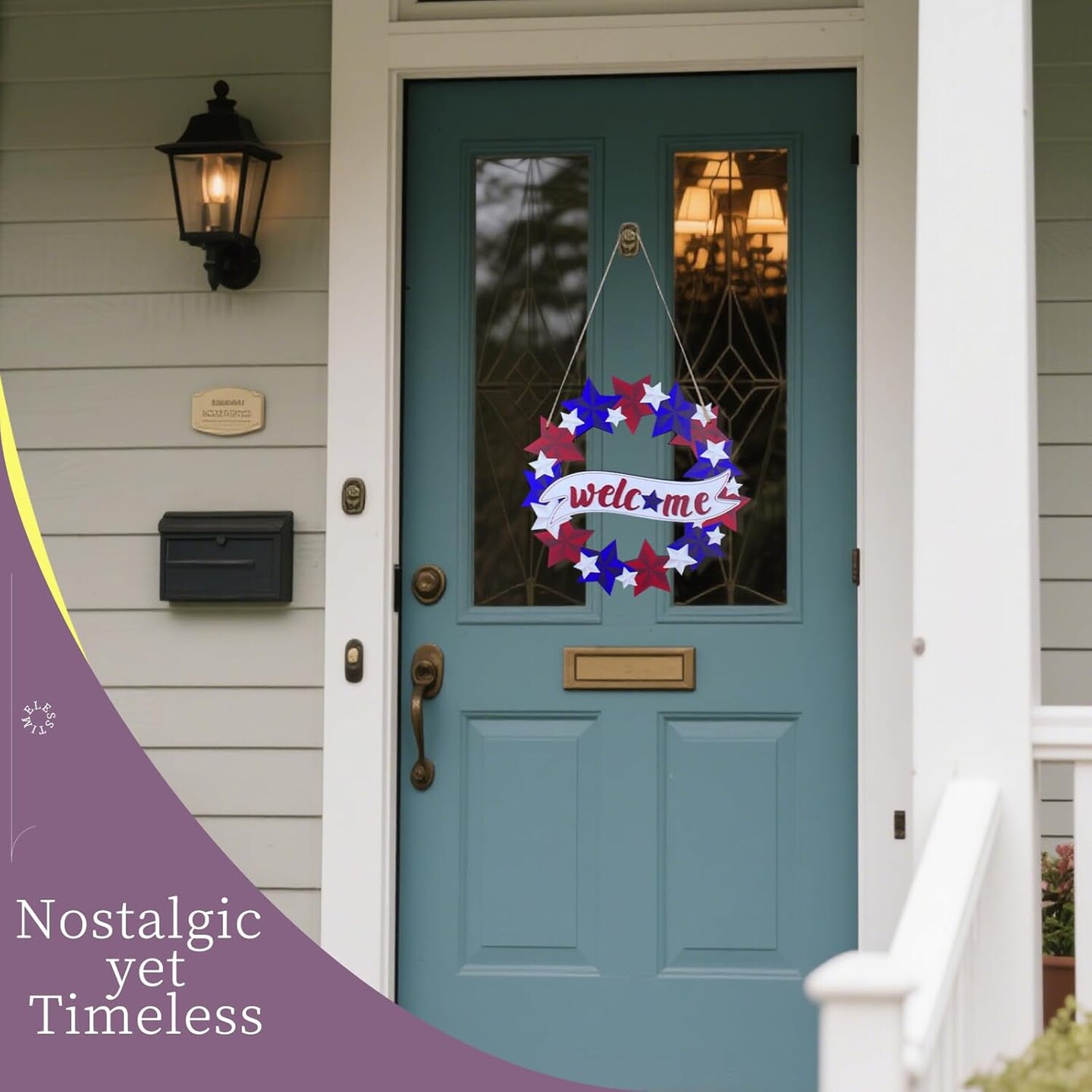 4th Wreath Patriotic Memorial Day Wooden Patriotic Wreath Memorial Day Fourth