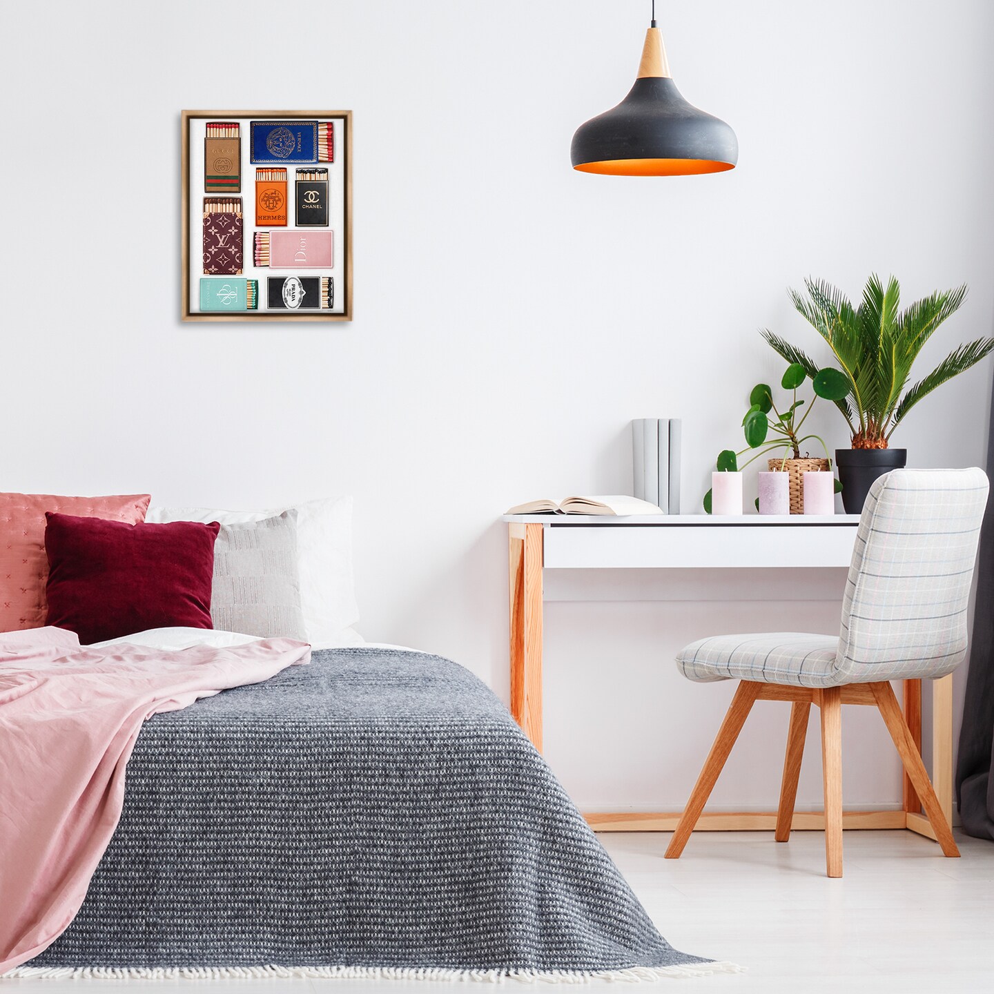 Stupell Industries Trendy &#x26; Iconic Matchboxes Floating Frame By Amanda Greenwood