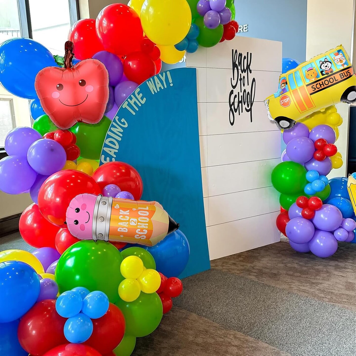 Balloon Garland Arch Kit - Back to School Decorations