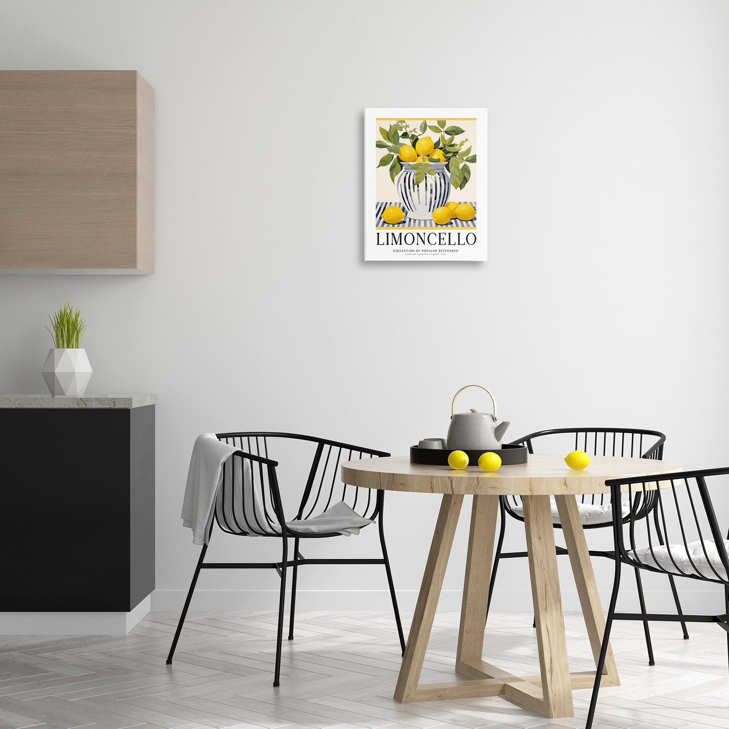 Stupell Industries Classic Kitchen Lemons Vase Canvas By Lettered and Lined