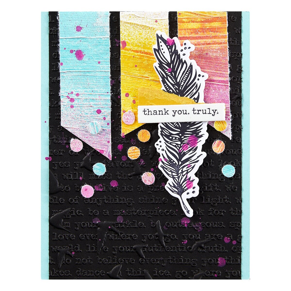 Spellbinders 3D Embossing Folder By Dina Wakley-Soaring, Collaged Birds