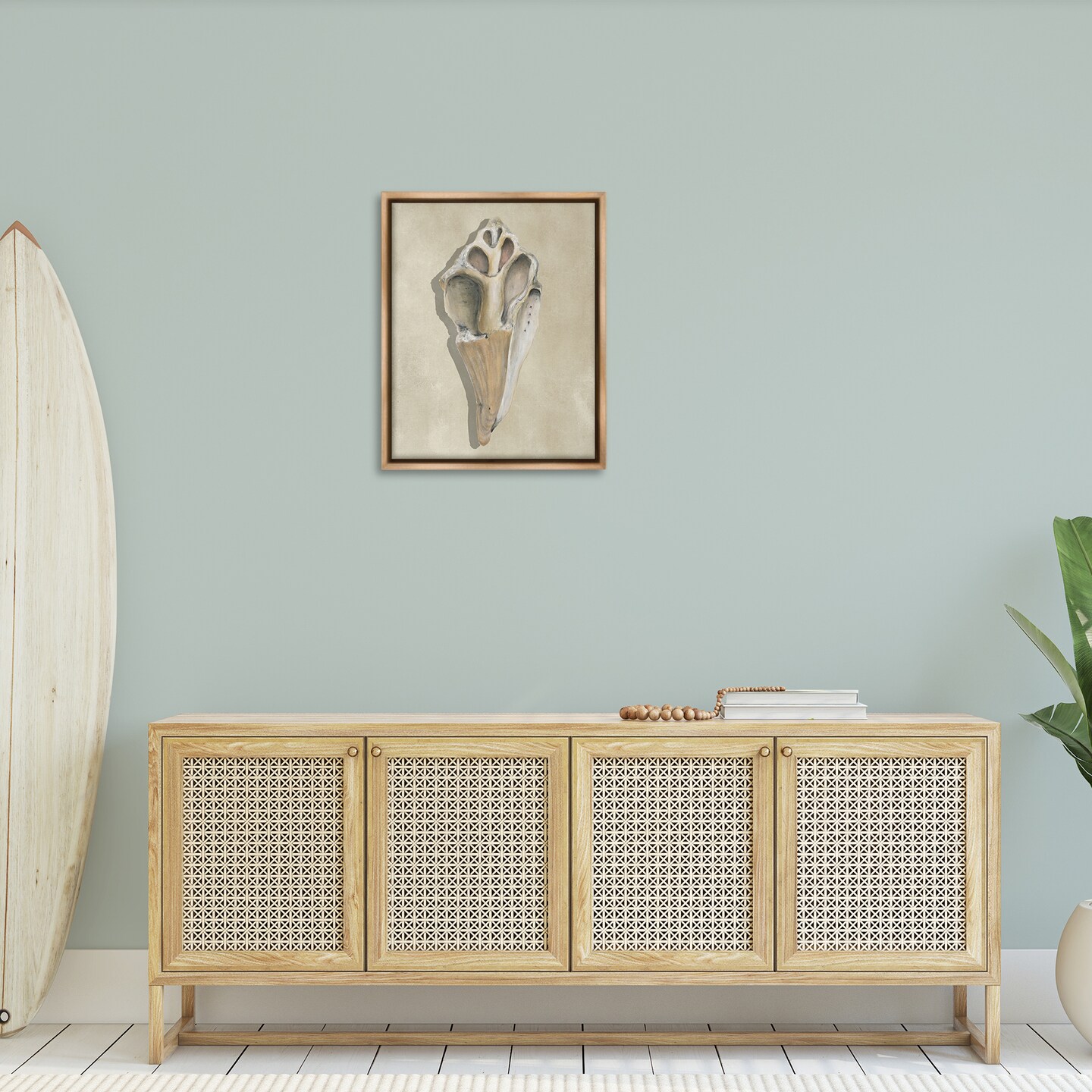 Stupell Industries Broken Conch Shell Floating Frame By Michael Willett