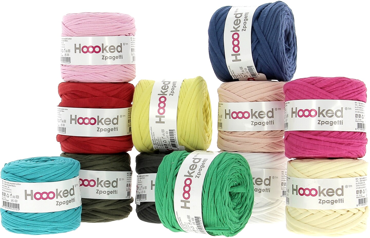 Hoooked Baby Zpagetti Yarn Set 12/Skeins