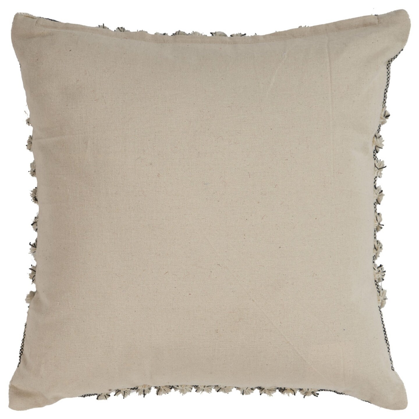 Edge Collections - 18-inch H x 18-inch W x 6-inch D - Black - Fashionable Plaid Decorative Pillow - 1 Piece