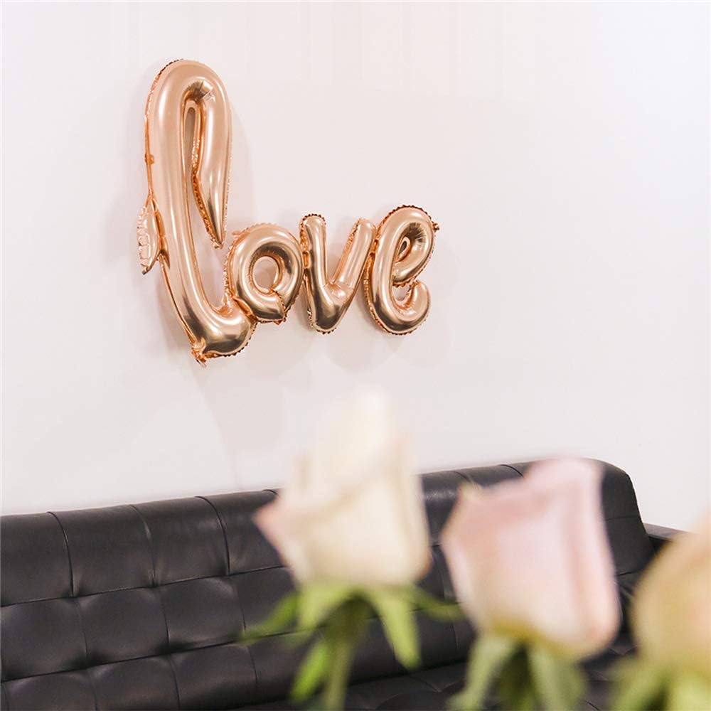 Love Foil Balloon Mylar Balloons,Valentines Day Wedding Party Decoration,2Pcs