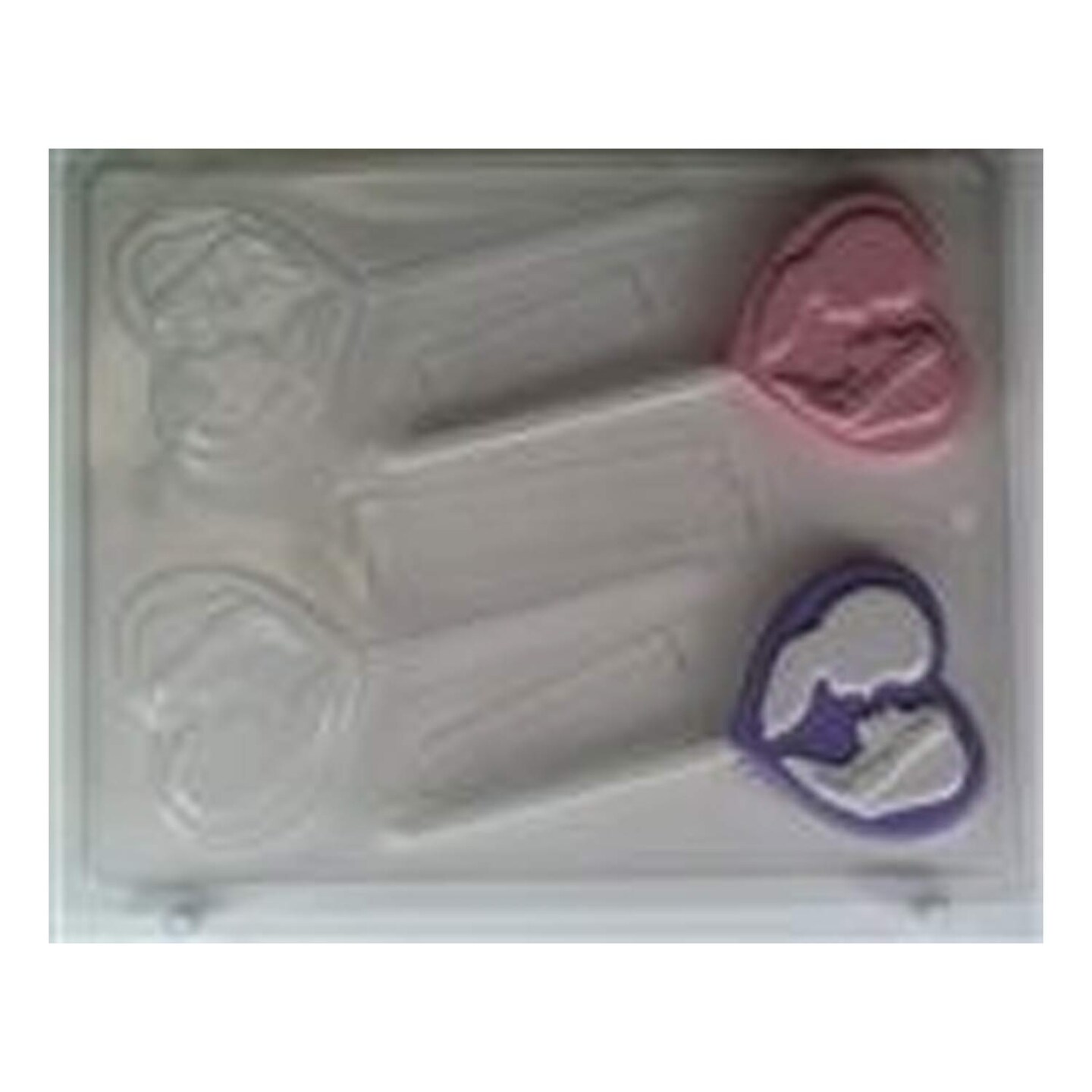 Bride &#x26; Groom Heart Sucker Mold