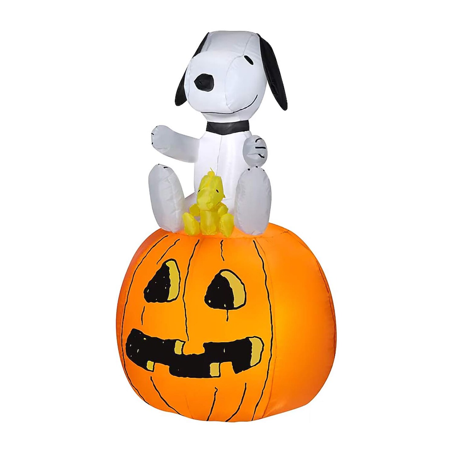 パイレックス　スヌーピー　ハロウィーン 3.51 Feets Gemmy Snoopy and Woodstock Jack-O-Lanterns