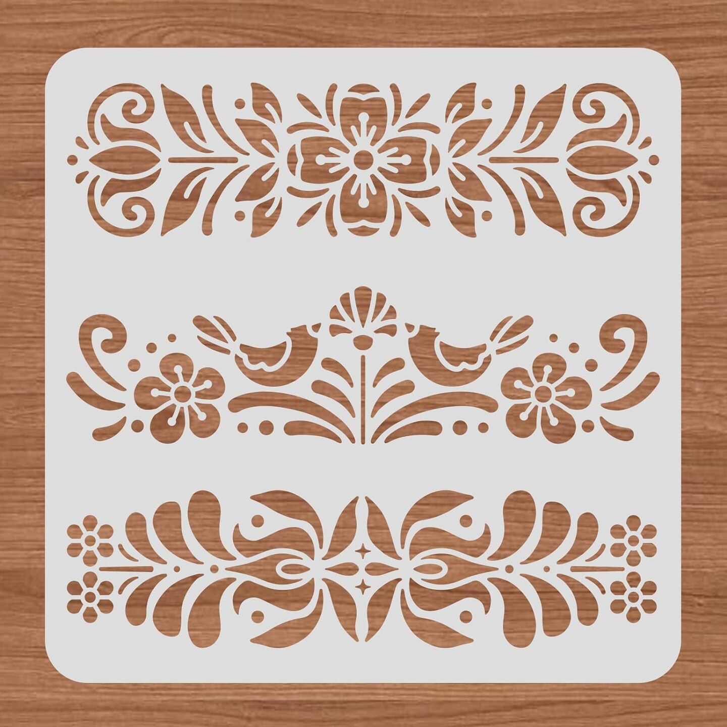 12x12inch - Plastic Folk Decorative Painting Stencil Templates