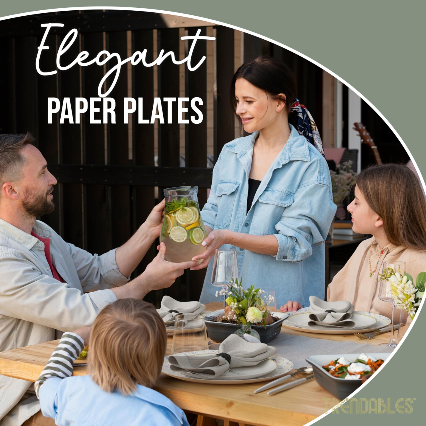Earthtrends Heavy Duty Paper Plates for parties – Includes 8-Inch Paper Dessert Plates and 10-Inch Paper Dinner Plates – Disposable Floral Paper Plates for Parties, Weddings, Events, BBQs, Birthdays, Catering, Holidays – Elegant Tableware Set