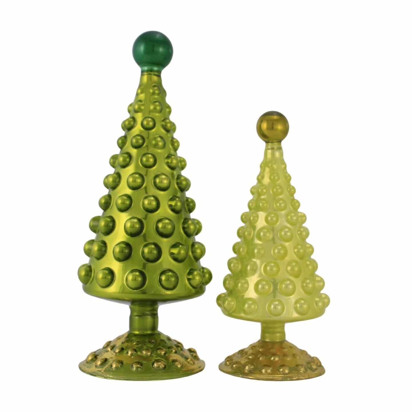 Cody Foster 8.0 Inch Mid-Century Modern Tree Chartreuse Christmas Decorative Tree Set , Christmas Decor St Patrick's Day Easter