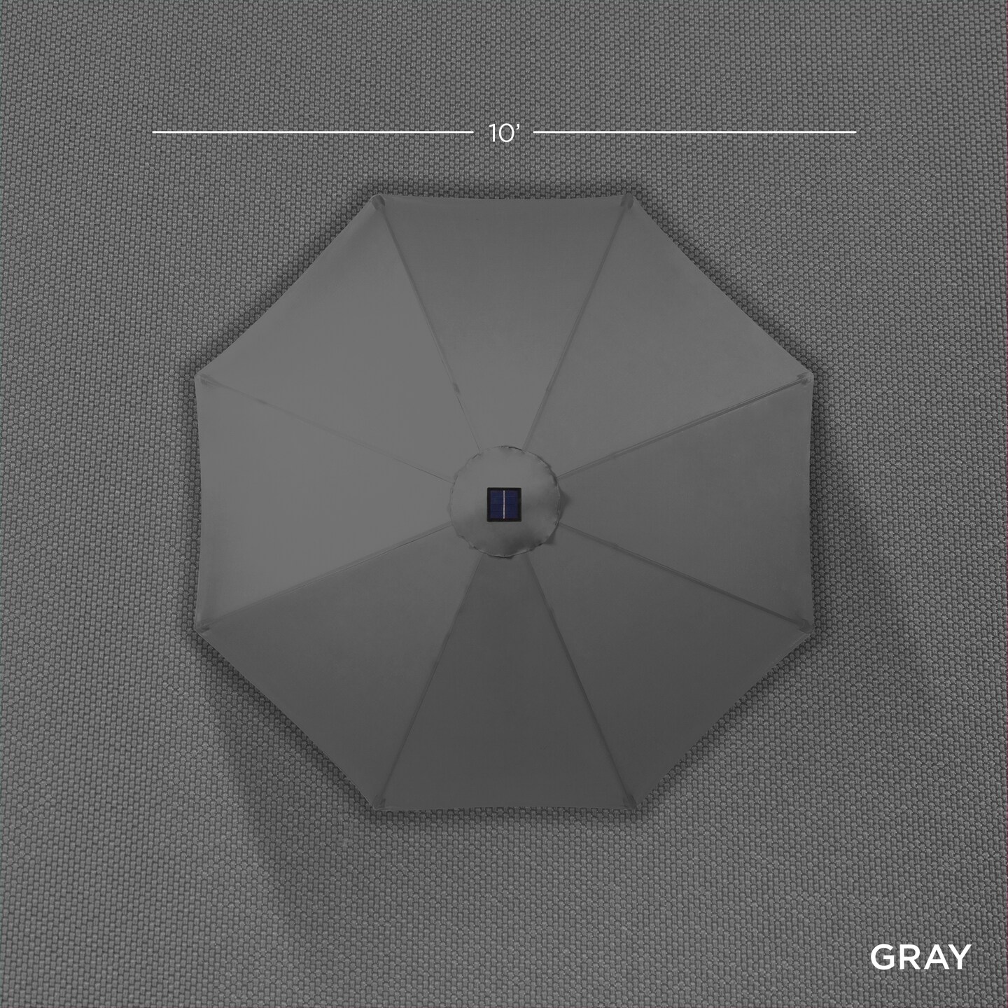 Best Choice Products 10ft Solar LED Lighted Patio Umbrella w/ Tilt Adjustment, UV-Resistant Fabric