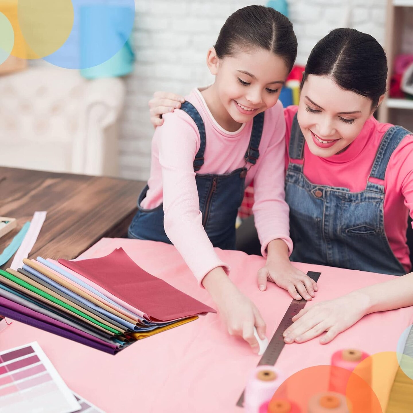 120 Pcs 10 x 10 Inch Solid Multicolor Cotton Precut Fabric Bundles