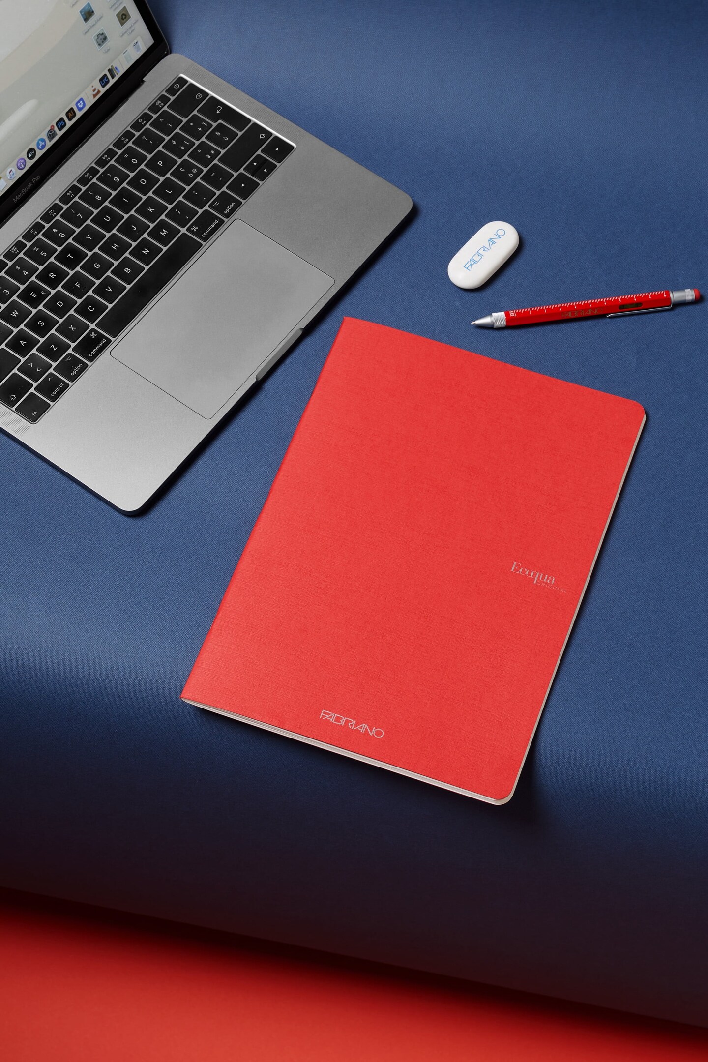 Fabriano Ecoqua Original Saddle-Stitched Notebook, Size A4, 40 Sheets, 8.3" x 11.7"