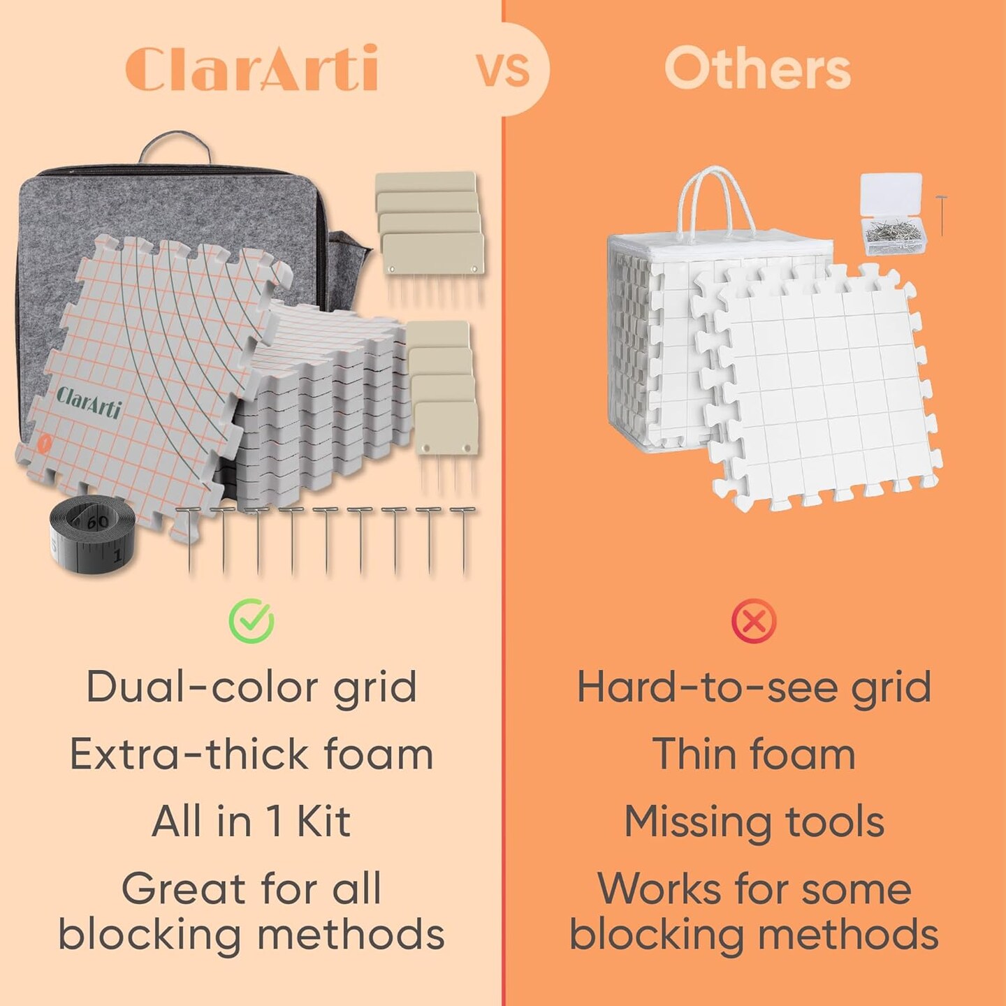 Blocking Mats for Knitting &#x26; Crochet