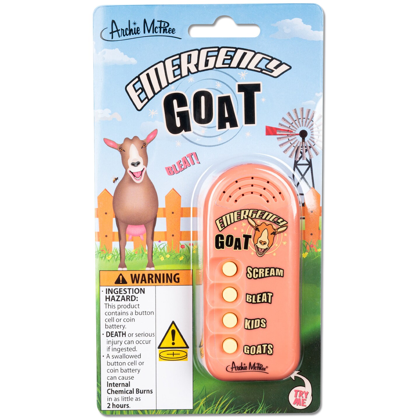 Archie McPhee: Emergency Goat - Electronic Sound Maker, 3.5