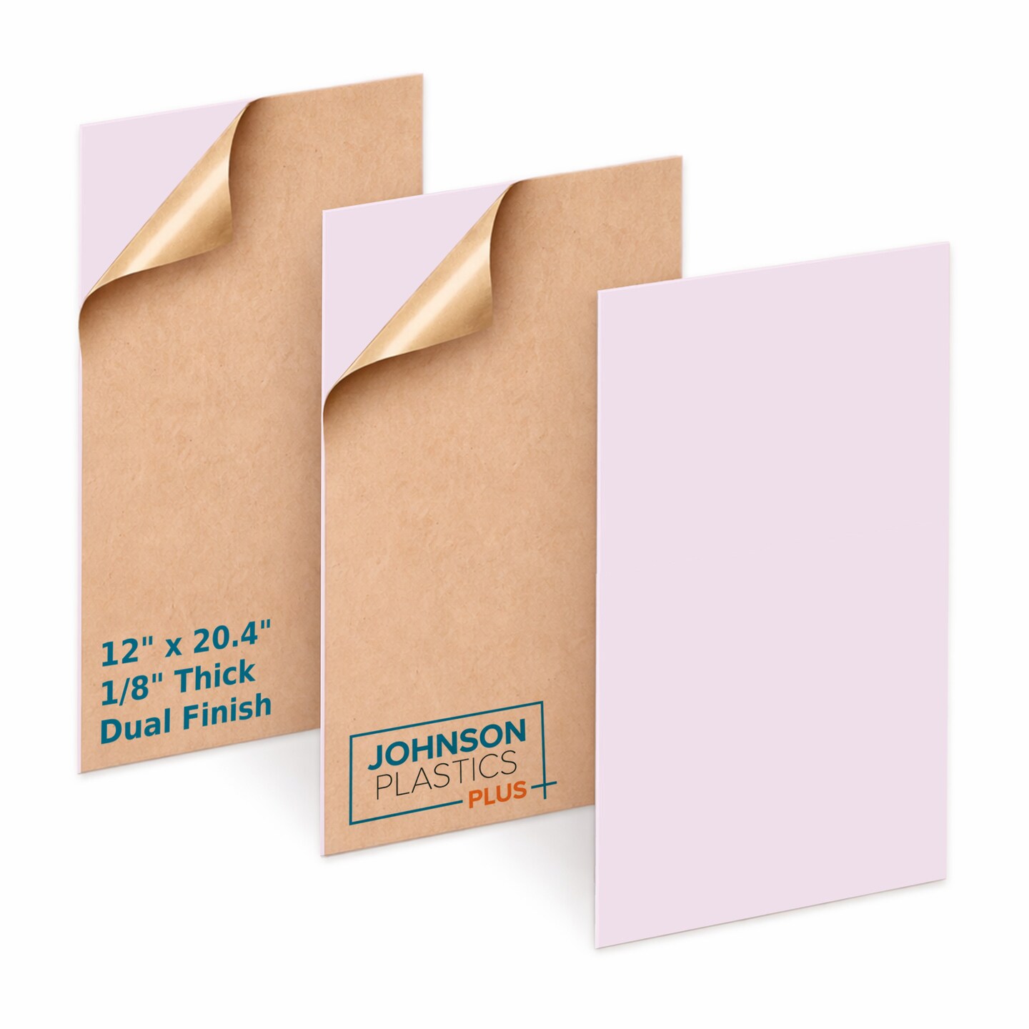 Pastel Cast Acrylic Sheet for Laser Engraving, Rotary Engraving & UV-LED Printing, 12" x 20.4", 1/8" Thick, Opaque Dual Finish Gloss/Matte Acrylic Panel Raw Material