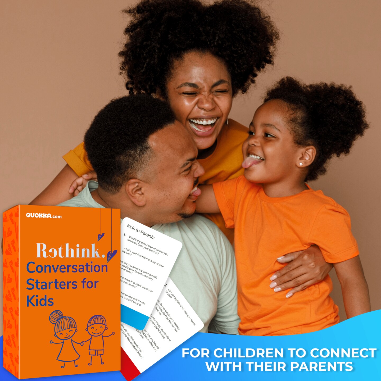 Rethink!: Conversation Starters for Kids | 100 Conversation Cards Family Pack