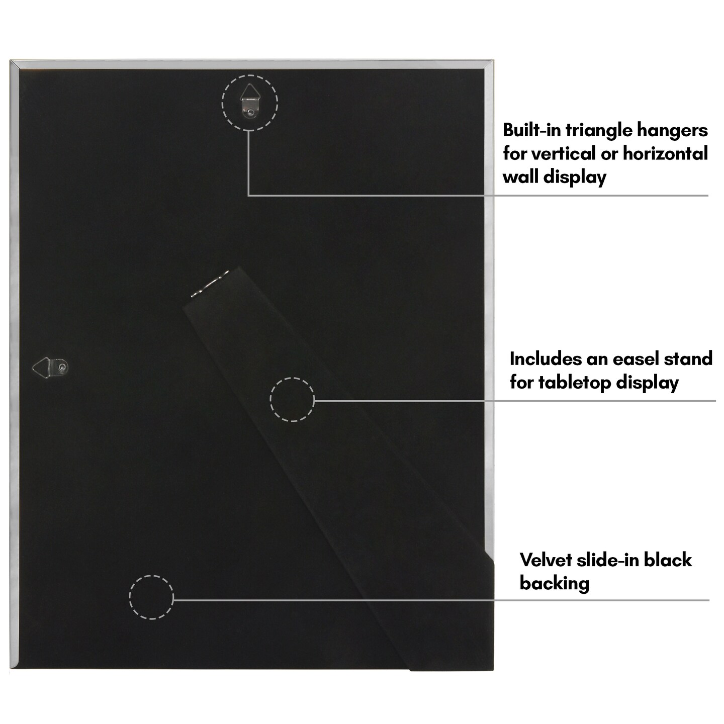 Americanflat Picture Frame with Bamboo-Style Molding - Bamboo Frame with Shatter-Resistant Glass and Mat - Elegant Gallery Style Frames for Tabletop or Wall Display