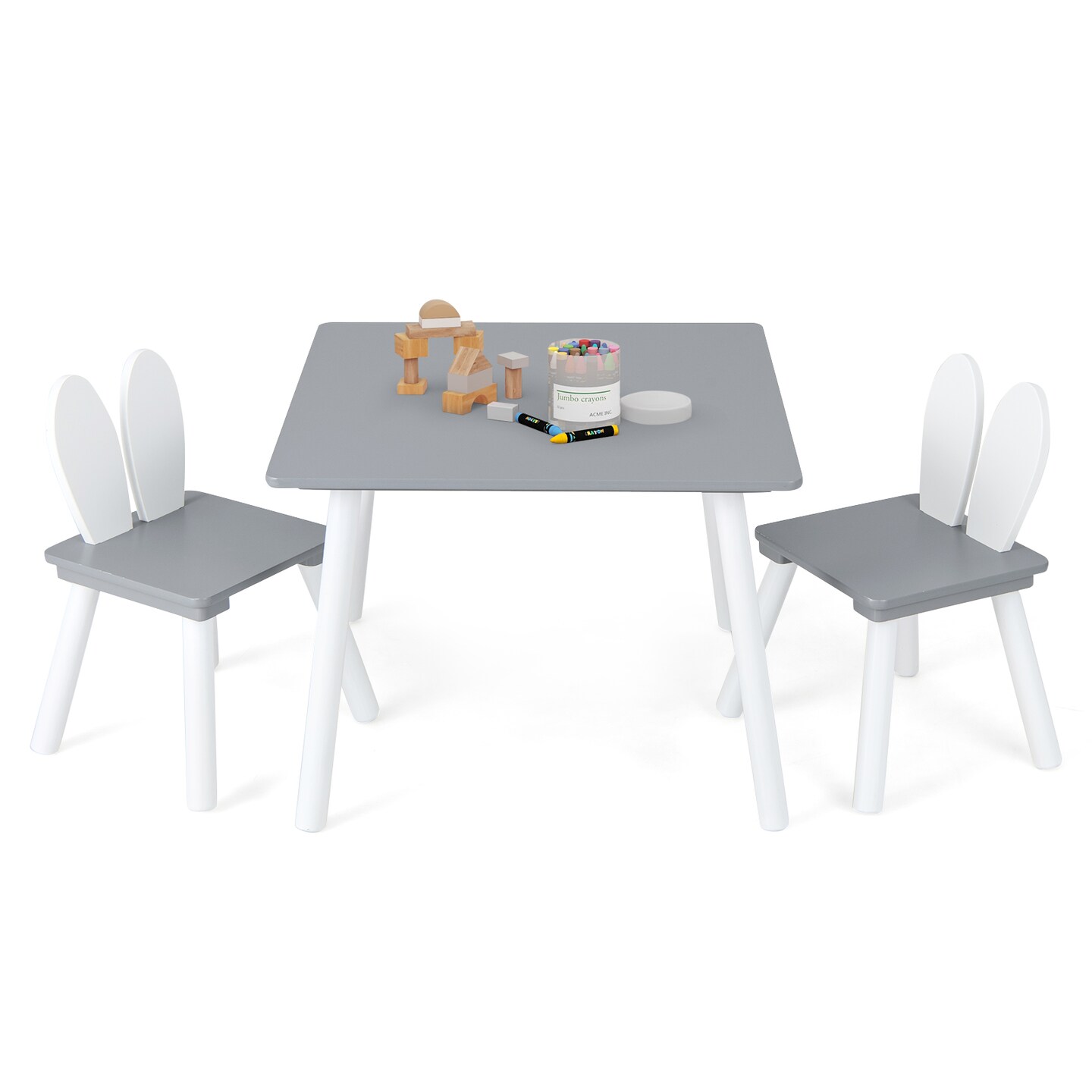 Kids Table and Chair Set for Toddlers Art Snack Reading Playroom