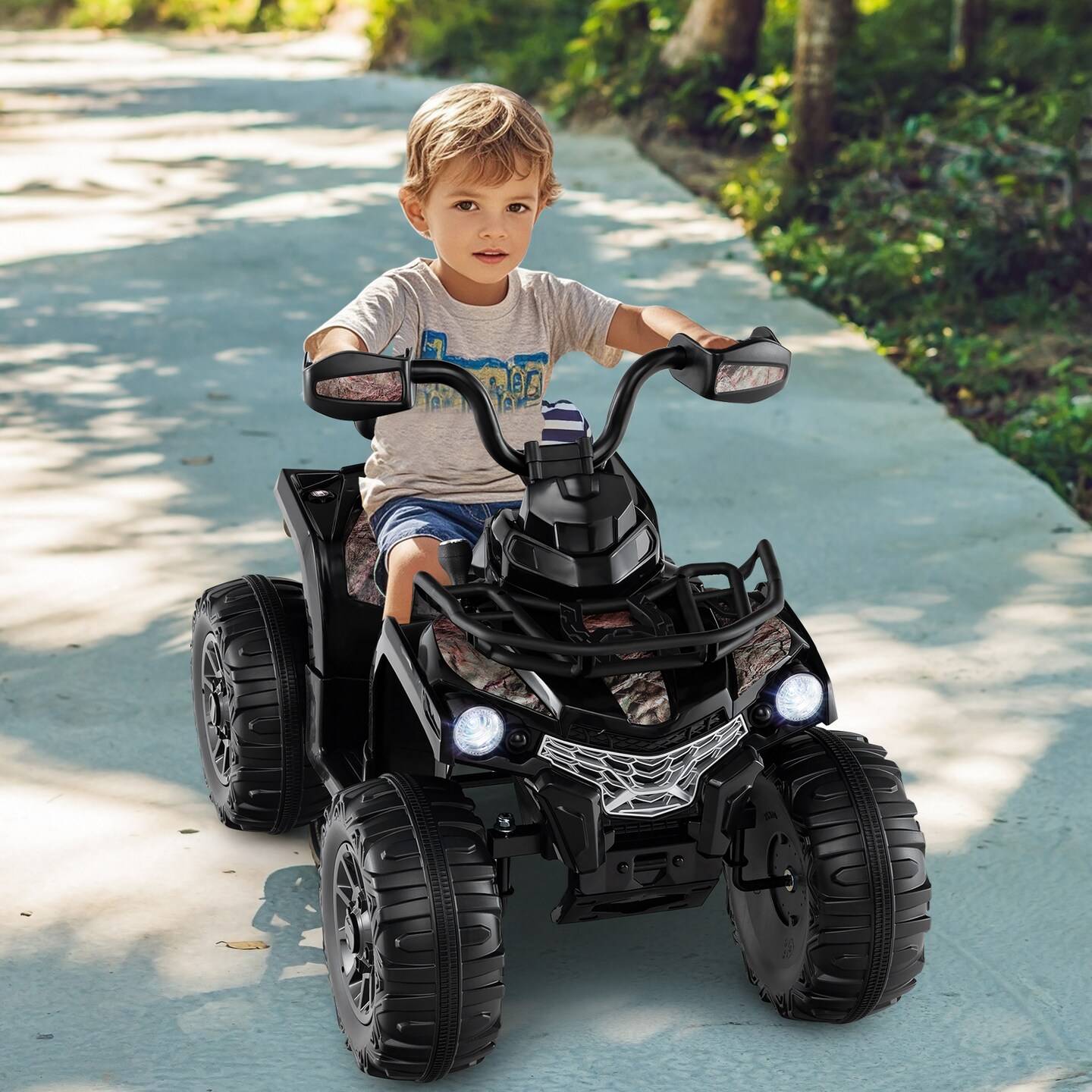 12V Kids Electric ATV Ride On Car with MP3 Music USB Headlights for Boys and Girls