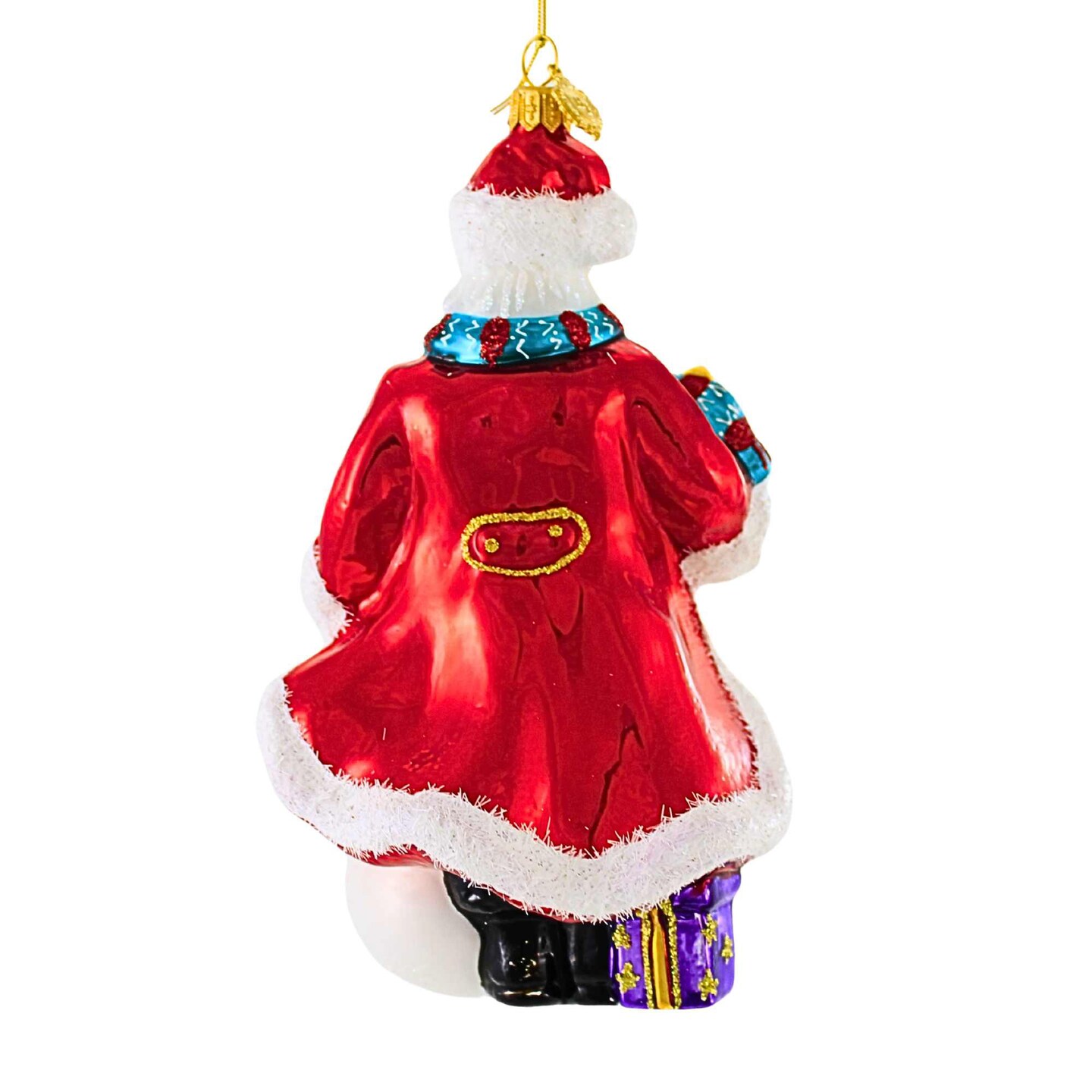 Huras Family 7.0 Inch Bringing Joy Of Christmas To All Christmas Tree Ornament , Santa Snowman Tree