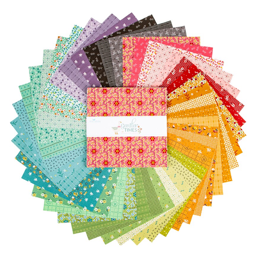 Gentler Times 10" Square Pack (Layer Cake / 10" Stacker) by Lori Holt for Riley Blake (10-16470-42)