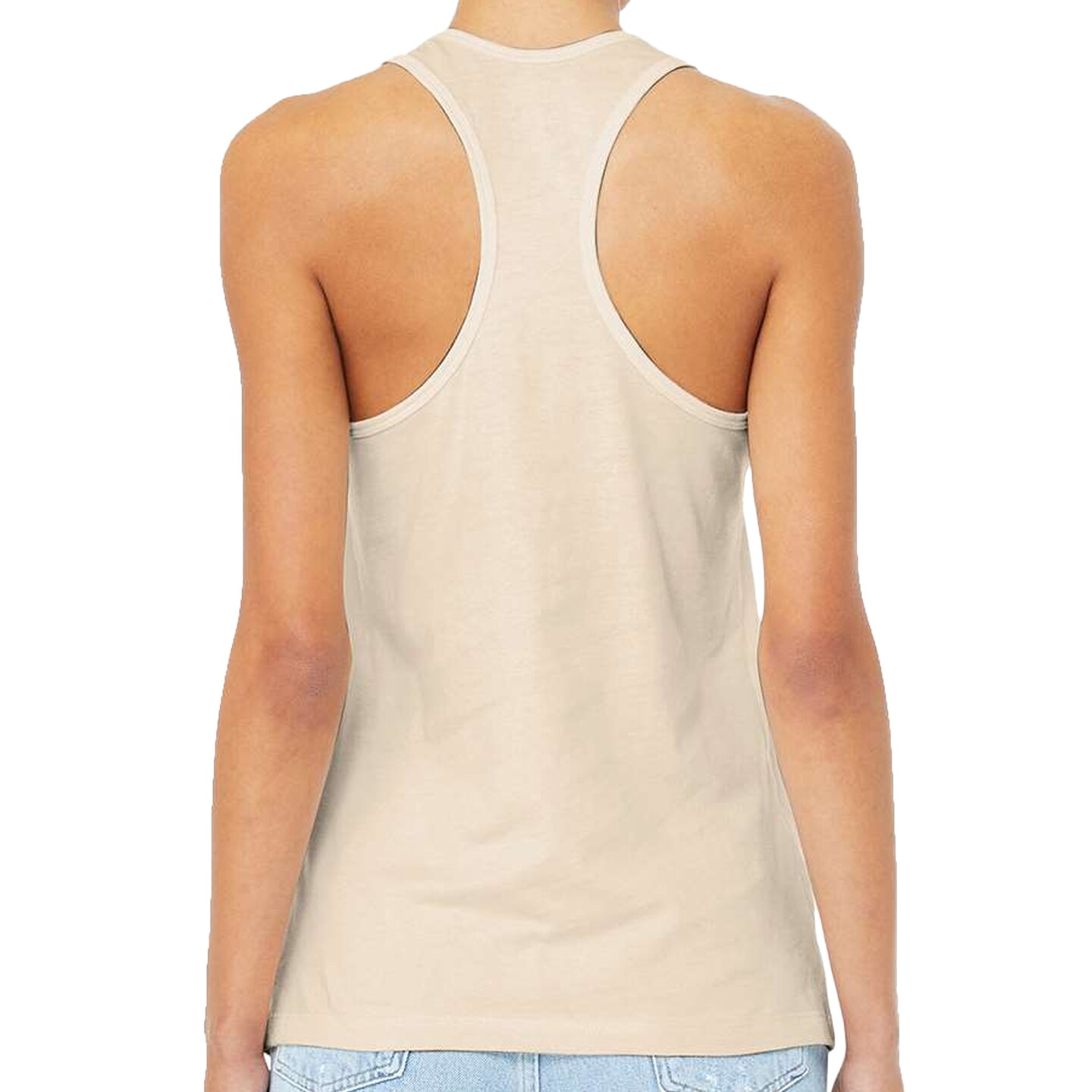 BELLA + CANVAS Women's Jersey Racerback Tank, Gym Workout Casual Tank Top