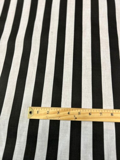 1 Yard Stripe Print Poly Cotton Fabric