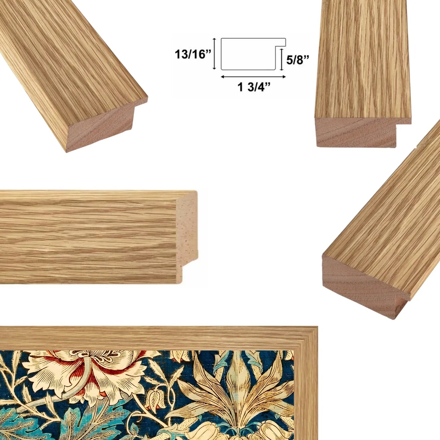 Large Framed Corporate Office Decor Wall Art Canvas 40x60 Inch - William Morris (Copy)