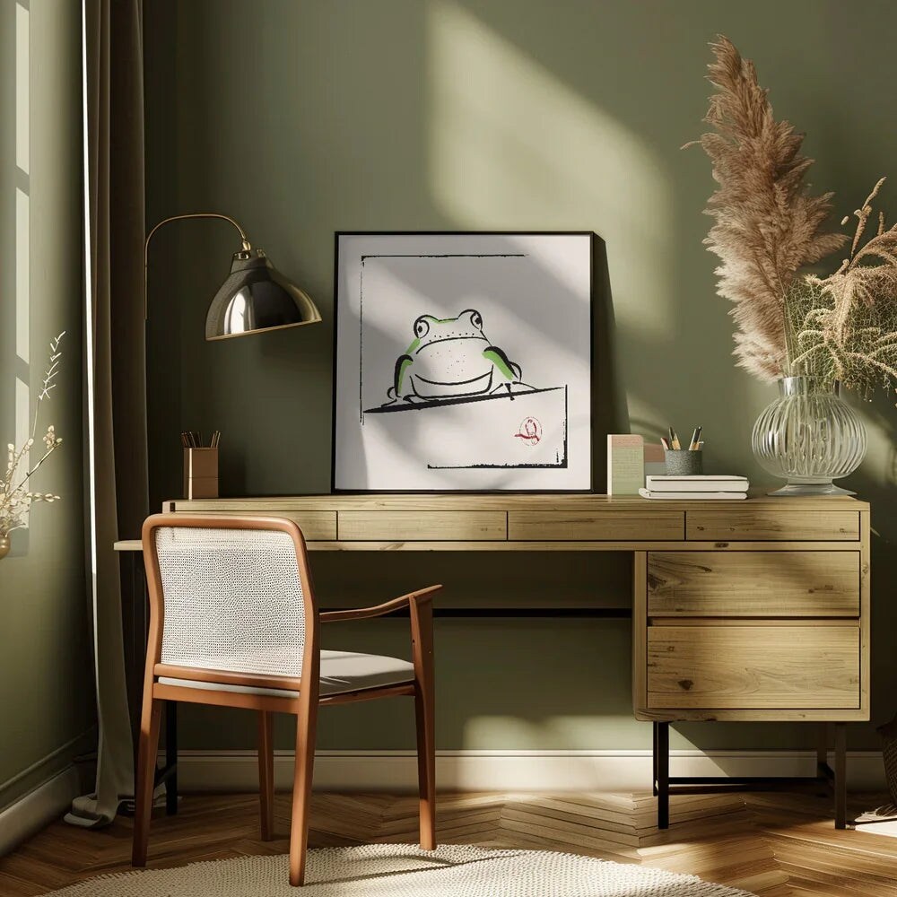 Frog Square 24x24 Canvas - Corporate Office Art