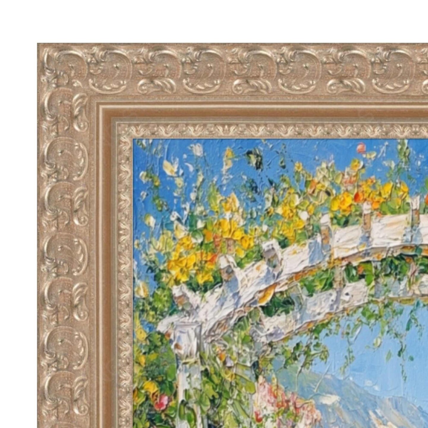 Silver Baroque Ornate Picture Frame 11x14 frame