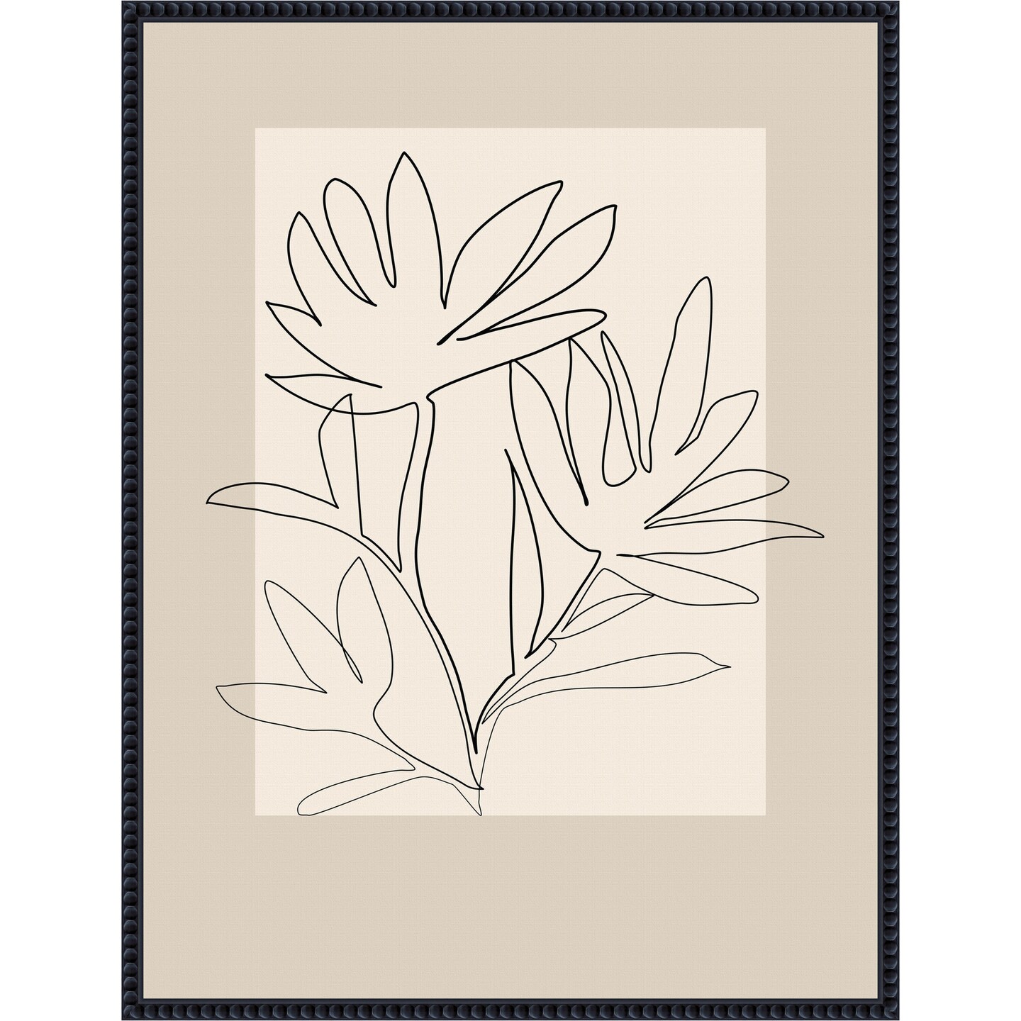 Line art 4 by Elena Ristova Framed Canvas Wall Art