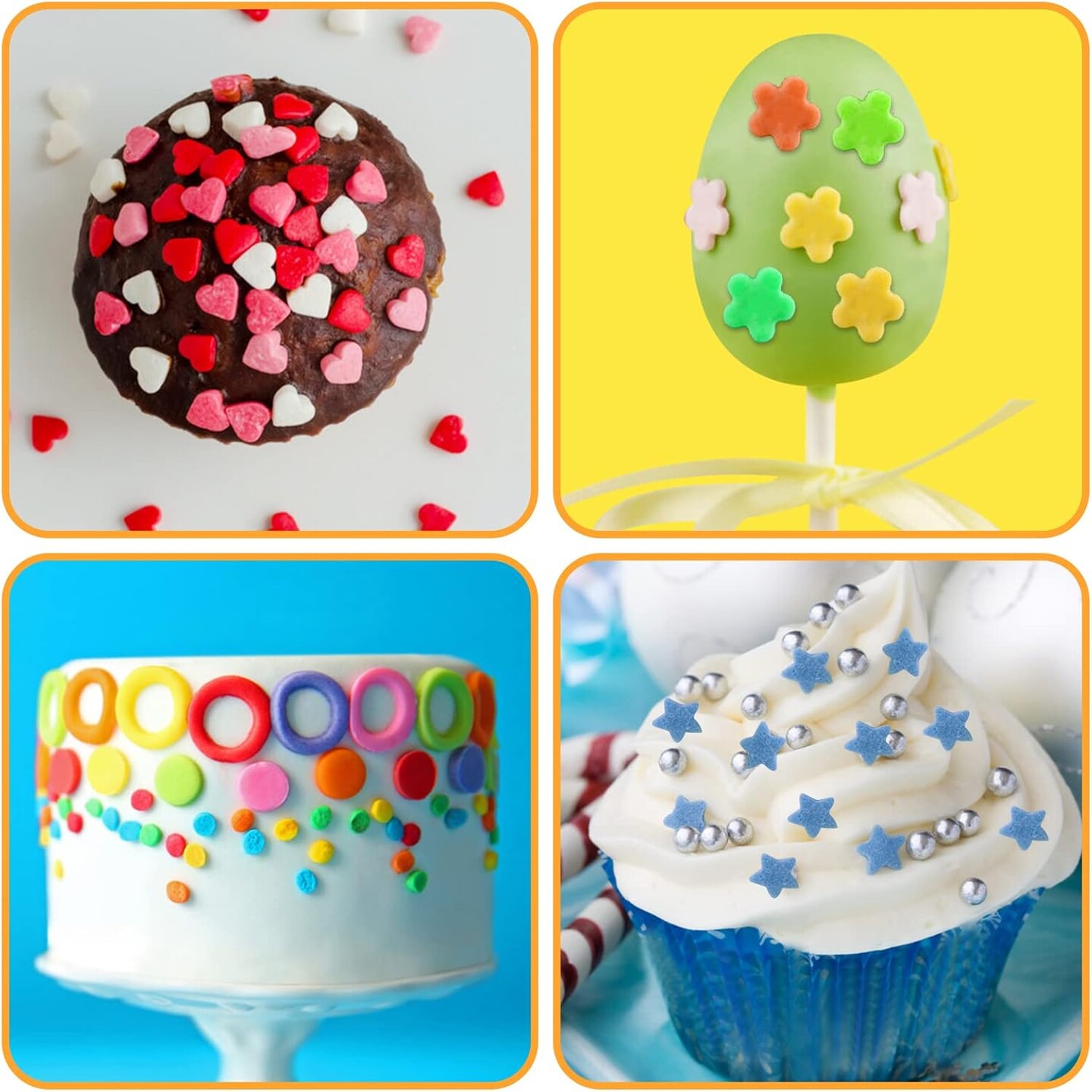 Cookie Plunger Cutter Set Mini Plastic Fondant Molds 24 Pieces