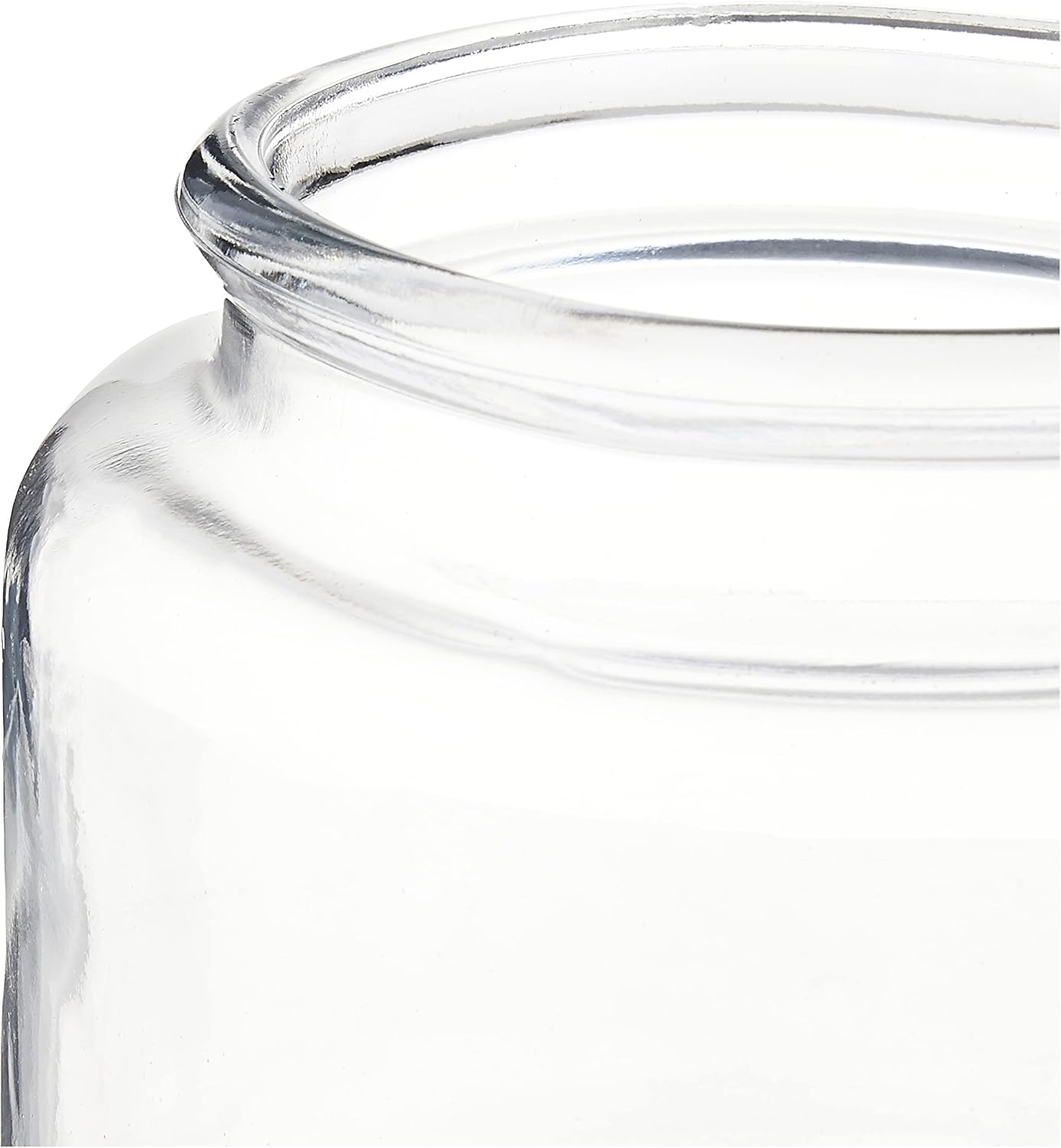 Montana Glass Jars with Fresh Sealed Lids, Black Metal, 48 oz (Set of 4) -