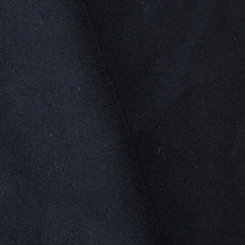Dark Navy Blue Wool Blend Shirting Fabric By the Yard