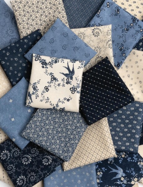 Bluebird's Nest 2.5" Strip Roll (Jelly Roll) by Kansas Troubles Quilters for Moda (9800JR)