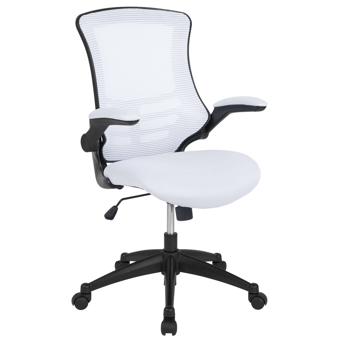 Emma and Oliver Mid-Back Mesh Swivel Ergonomic Task Office Chair with Flip-Up Arms