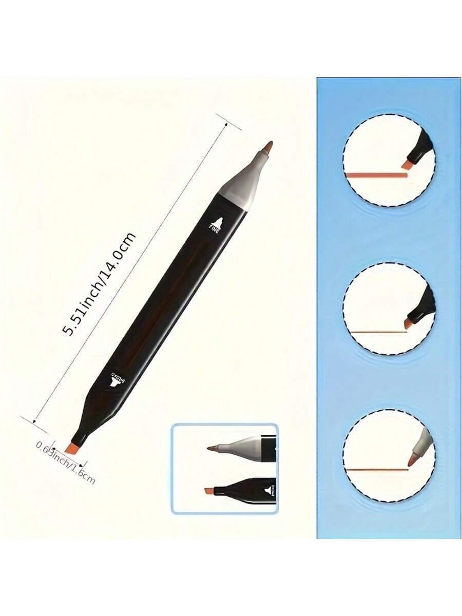 168 Colors Alcohol Markers, Dual-Tips Permanent Art Pen Set