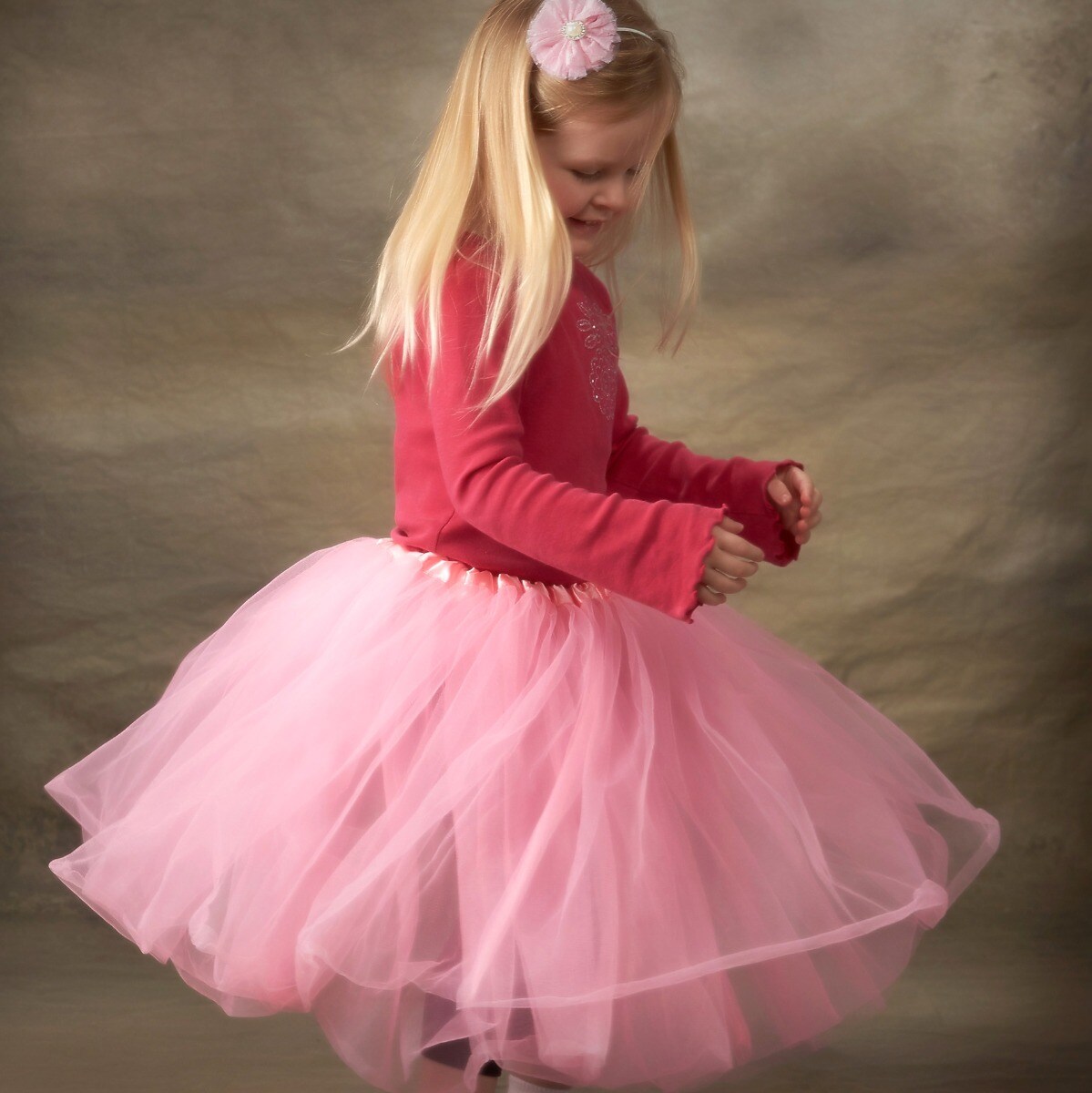 Big Girls Tutu 3-Layer Ballerina Light Blue